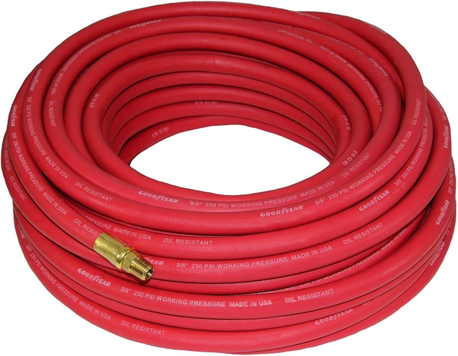 Good Year 12674 Rubber Air Hose Red, 50-Feet x 3/8-Inch: Sports & Outdoors