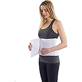 NYOrtho Abdominal Binder for Women - Soft Belly Wrap for Post-Surgery Recovery, Swelling, Hernia &amp; Core Support - Plush, Adjustable, Latex-Free Compression Belt - 3 Panel 9" High - Small 30"-45"