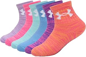 Under Armour girls Multi Pack Quarter Sock