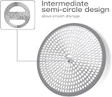 LEKEYE Shower Drain Hair Catcher Strainer Stainless Steel Silicone view 6