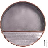 GoCraft Round Wall Mounted Planter, Galvanized Iron, Farmhouse Style, Indoor and Outdoor Planter for Succulents Herbs