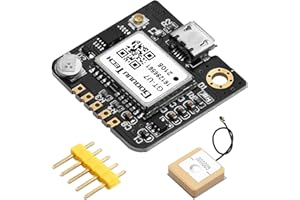 BEFFKKIP GPS Module Receiver,Navigation Satellite Positioning NEO-6M (Arduino GPS, Drone Microcontroller, GPS Receiver) Compatible with 51 Microcontroller STM32 Arduino UNO R3 with Antenna High Sensitivity