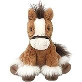MON AMI Truffles The Horse Stuffed Animal | 10-Inch Plush Pony Toy | Soft & Cuddly Farm Plushie for All Ages | Adorable Brown Stuffed Horse for Nursery & Room Décor
