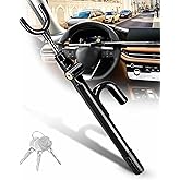 Tevlaphee Steering Wheel Lock Anti-Theft Device Security Car Lock Anti Theft Visible Car Steering Wheel Lock Antitheft Lockin