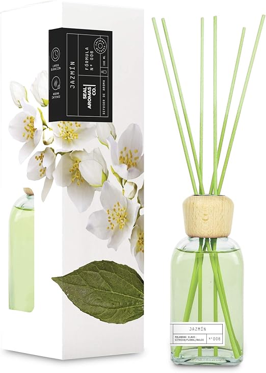 SEAL AROMAS Reed Diffuser Essential Jasmine 100ml Amazon.co.uk