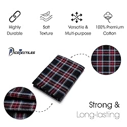 Pico Textiles 2 Yards Bolt Red and Black Tartan