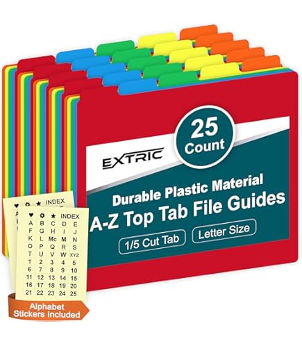 Amazon.com : Pendaflex 40143 Top Tab File Guides, Daily/1-31, 1/5