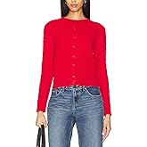 JLCNCUE Womens Cable Knit Cardigan Crewneck Open Front Long Sleeves Sweater 2025 Fall Trendy Button Dwon Cropped Cardigan