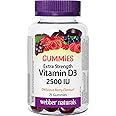 Webber Naturals Vitamin D3 2500 IU, 75 Gummies, For Healthy Bones, Teeth, and the Maintenance of Good Health