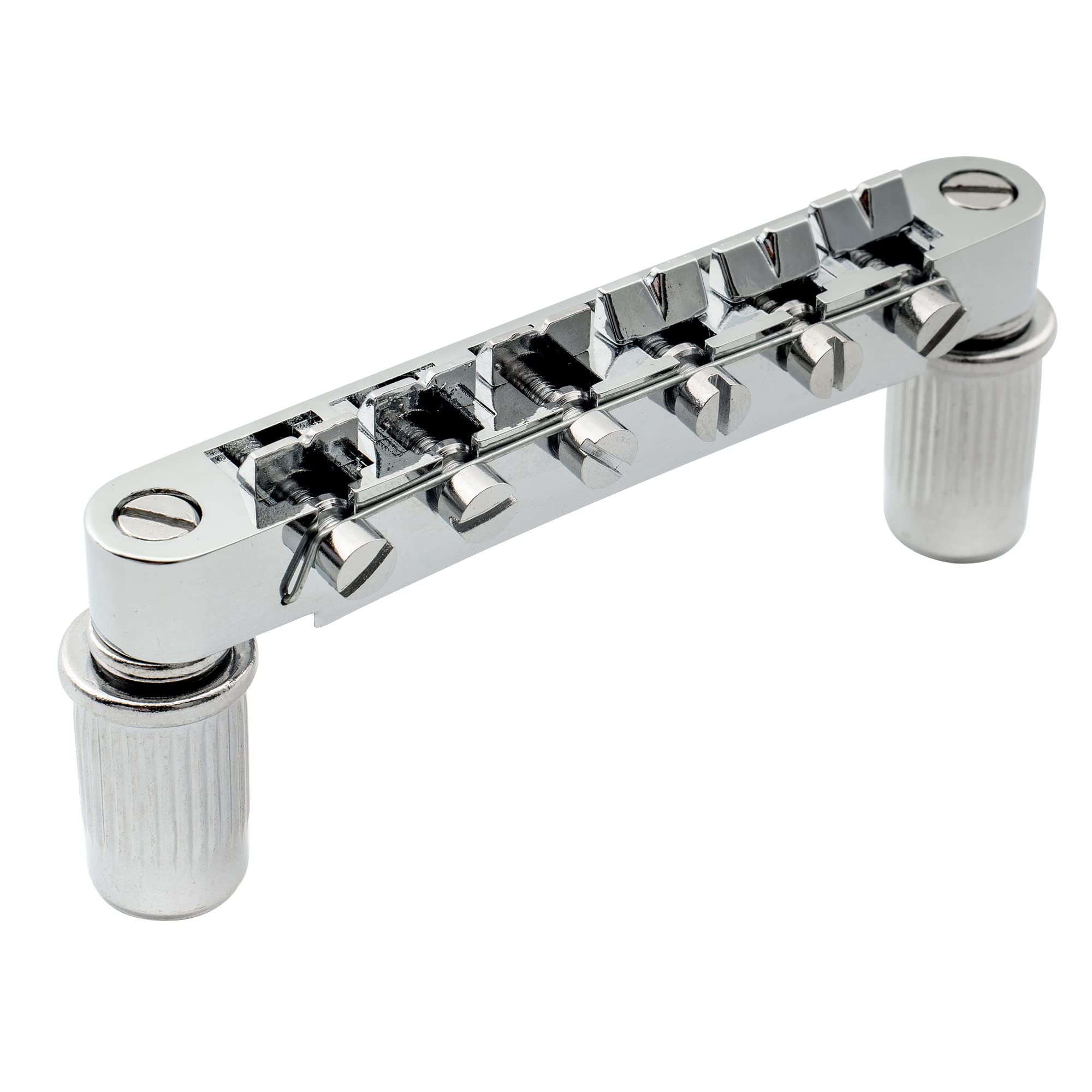Musiclily ABR-1 Style Tune-o-matic Guitar Bridge for Les Paul Style Electric Guitar,Chrome