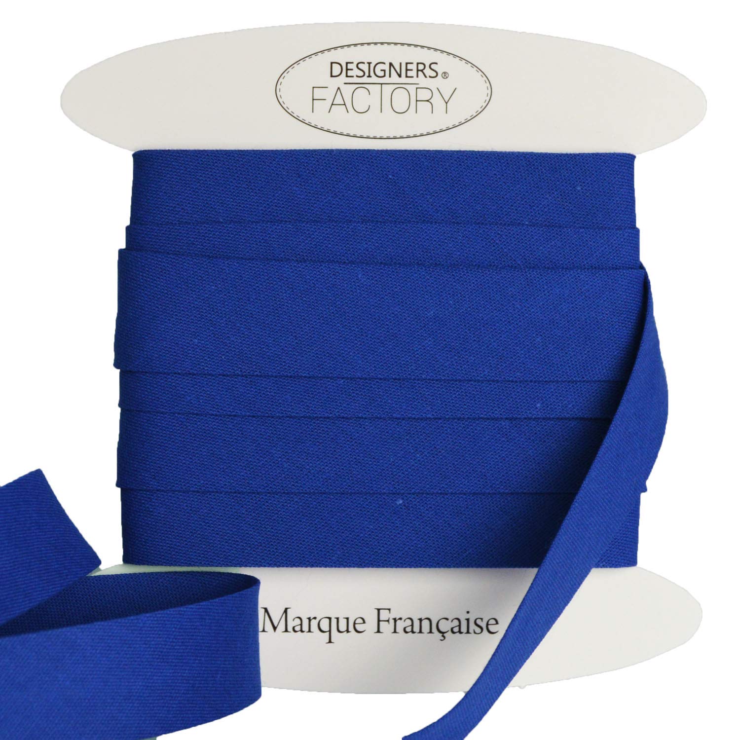 designers-factory Beautiful Quality Plain Cotton Bias Binding - Cotton Bias Binding - available in several colours and two sizes (By 5 meters, Royal blue)