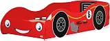 Kidsaw Red Racing Car Bed Frame 140x70cm for Toddlers & Juniors view 4