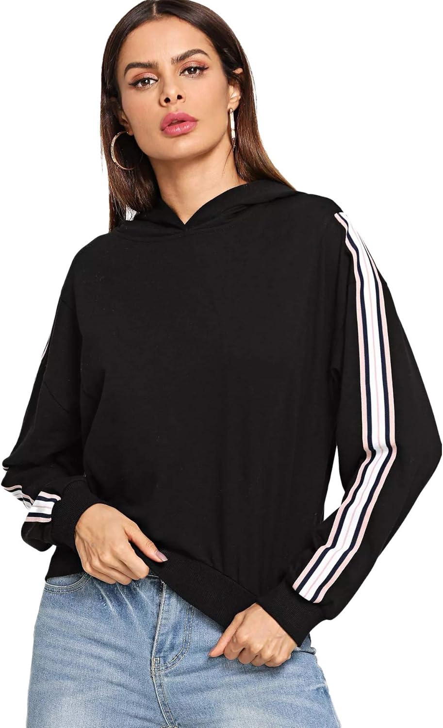 Anime Crop Top Hoodie - Kurzer Kapuzenpullover Mit Kuro-mi Design