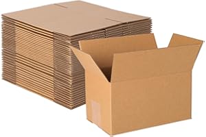 zmybcpack 40 pack 7x5x4 inch Cardboard Box Mailers, Kraft Corrugated mailer Small Shipping Boxes For Small Business, Mailing Packing and Storage