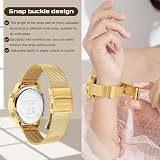 Hearkent Pedometer Watch for Women Rose Gold 30m Waterproof 36mm LCD view 7