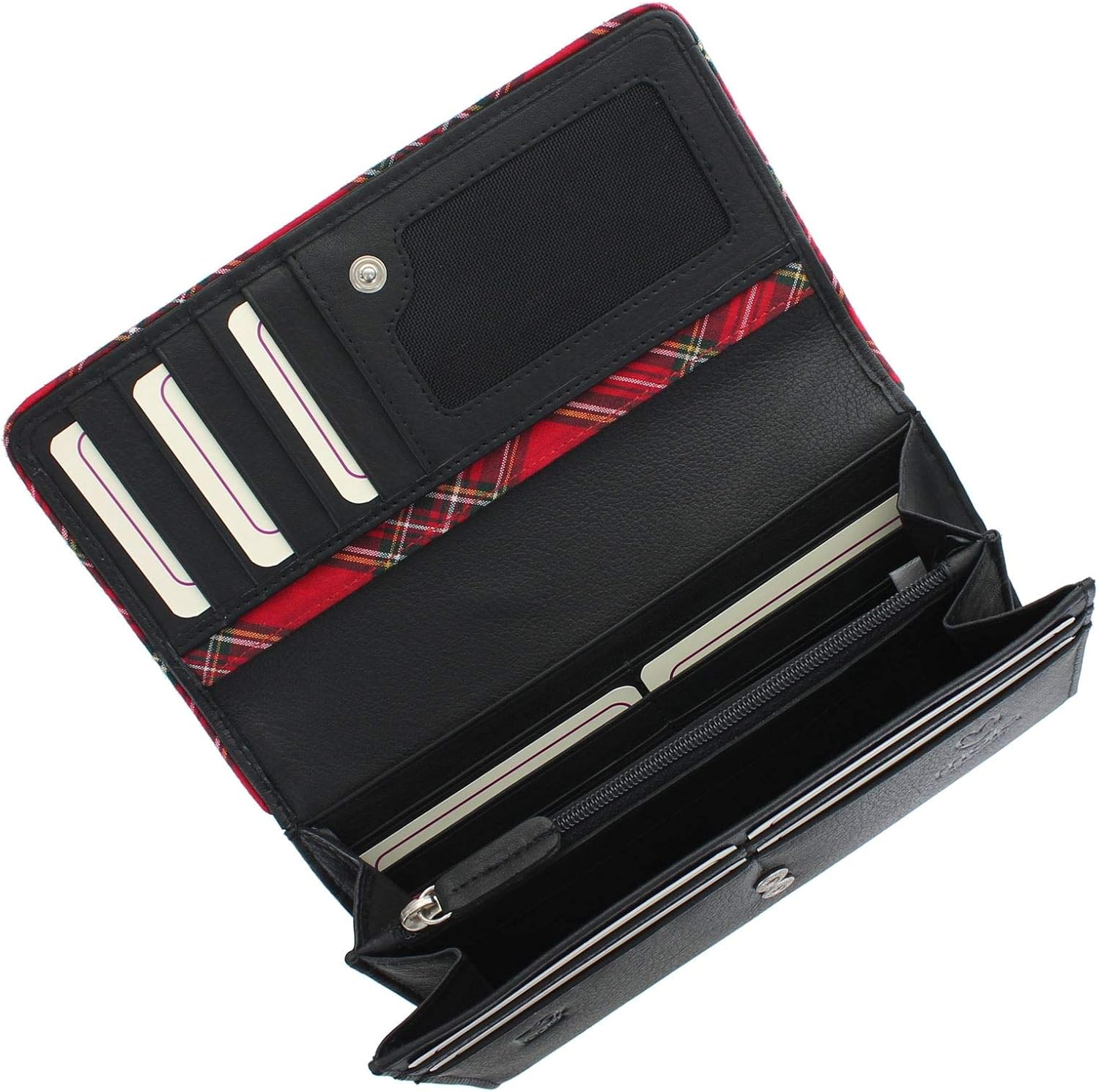 Mala Braemar Range Leather Purse RFID 3448_7 Black - Image 4