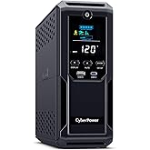 CyberPower BRG1500AVRLCD2 Intelligent LCD UPS Battery Backup and Surge Protector, 1500VA/900W, 12 Outlets 2 USB Ports, AVR, M