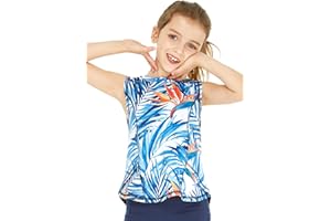 HAWAII HANGOVER Girl's Hawaiian Athletic Sportswear Tank Top in Floral Patterns