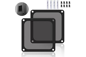 YIMATEECO 120mm Fan Filter Dust Filter PC Dust Mesh Filter, Magnetic Frame Dustproof Case Cover Fan Grills Nylon 80 Mesh for 
