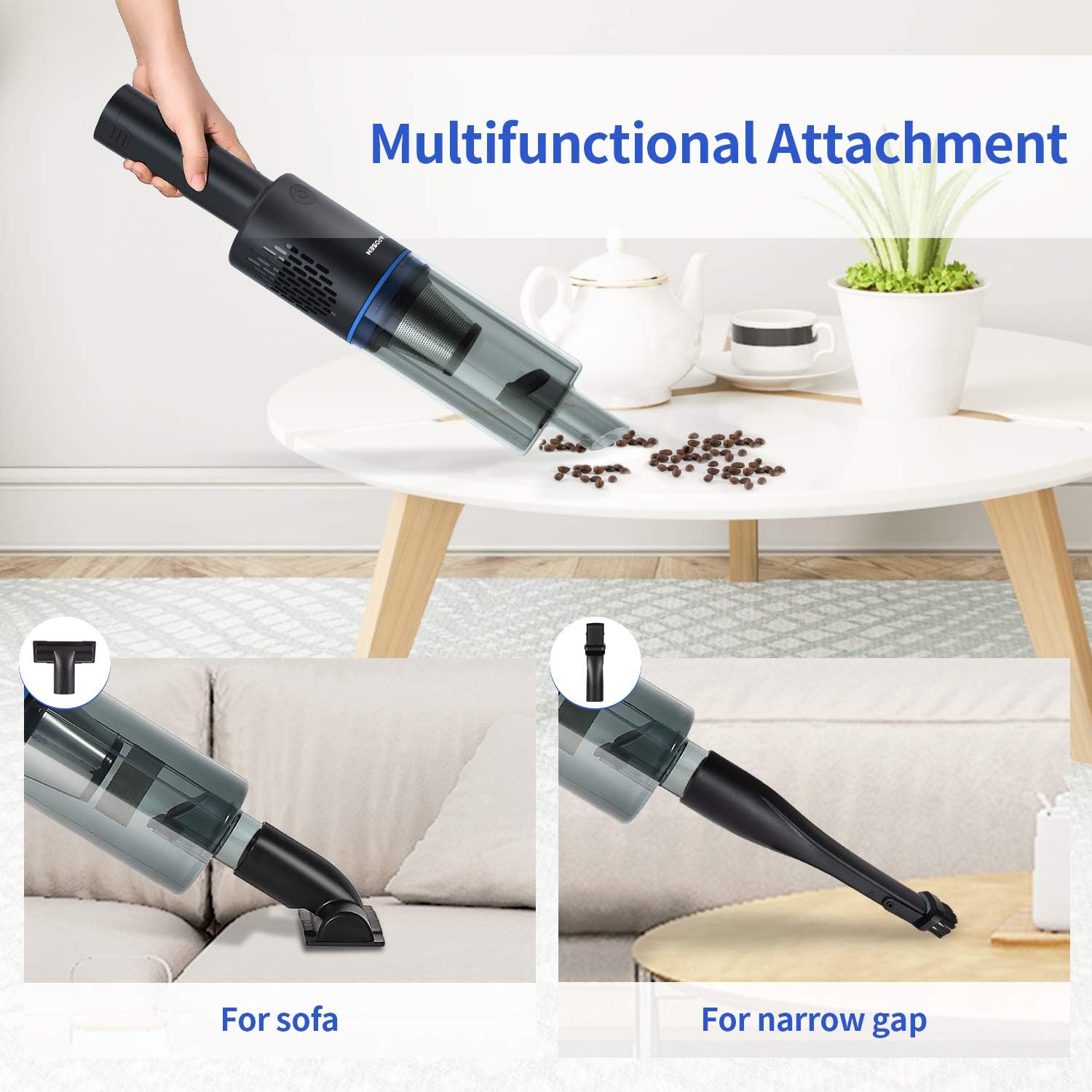 APOSEN Cordless Vacuum Cleaner, 16Kpa Strong Suction 5 in 1 Stick Vacuum Brushless Motor Ultra Lightweight for Home Hard Floor A16s -