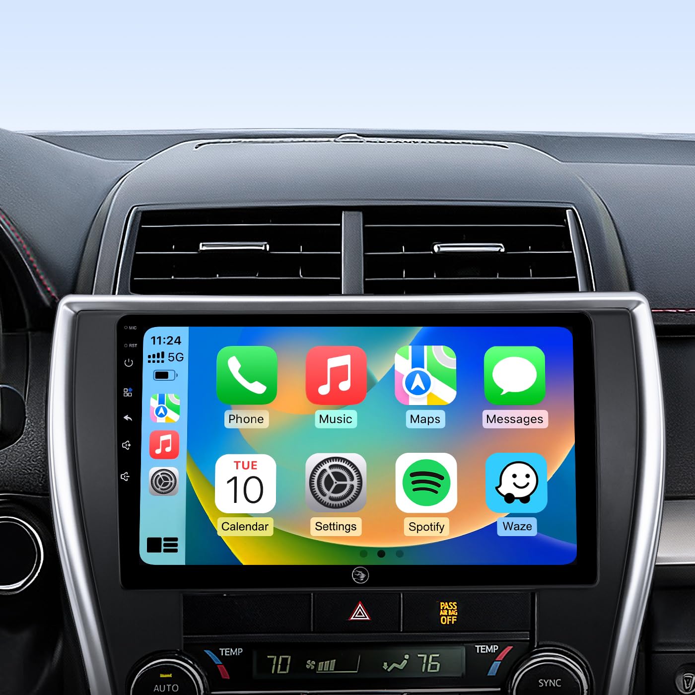 Photo 1 of 64G Car Stereo Radio for Toyota Camry 2015-2017, 10.2" IPS HD Touch Screen Wireless CarPlay Android Auto/WiFi/GPS/FM/SWC/Bluetooth/1080P Backup Camera