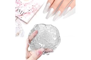 QIANSHAN Round Glass Nail Art Palette,Nail Painting Mixed Color Paint Tray, Watercolor Paint Tray for DIY Craft and Art Painting, Nail Polish Palette