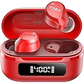 TOZO NC9 Hybrid Active Noise Cancelling Wireless Earbuds, 6 Mics ENC Clear Call, IPX8 Waterproof, in Ear Bluetooth 5.3 Headphones Stereo Bass Ear Buds 60H Playtime with LED Display 32 EQs via APP