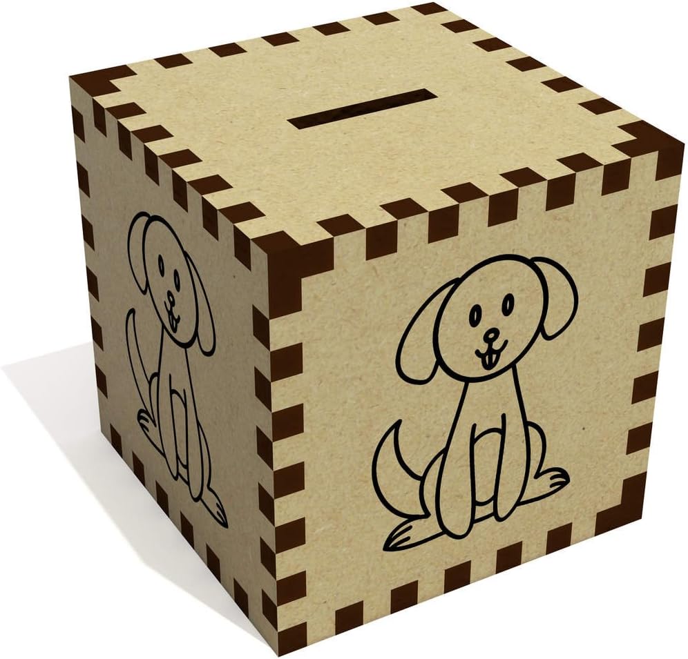 'Happy Dog' Money Box / Piggy Bank (MB00053147) Arts