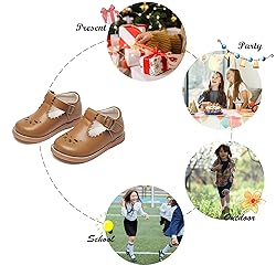 Felix & Flora Toddler Little Girl Oxford Brown Mary