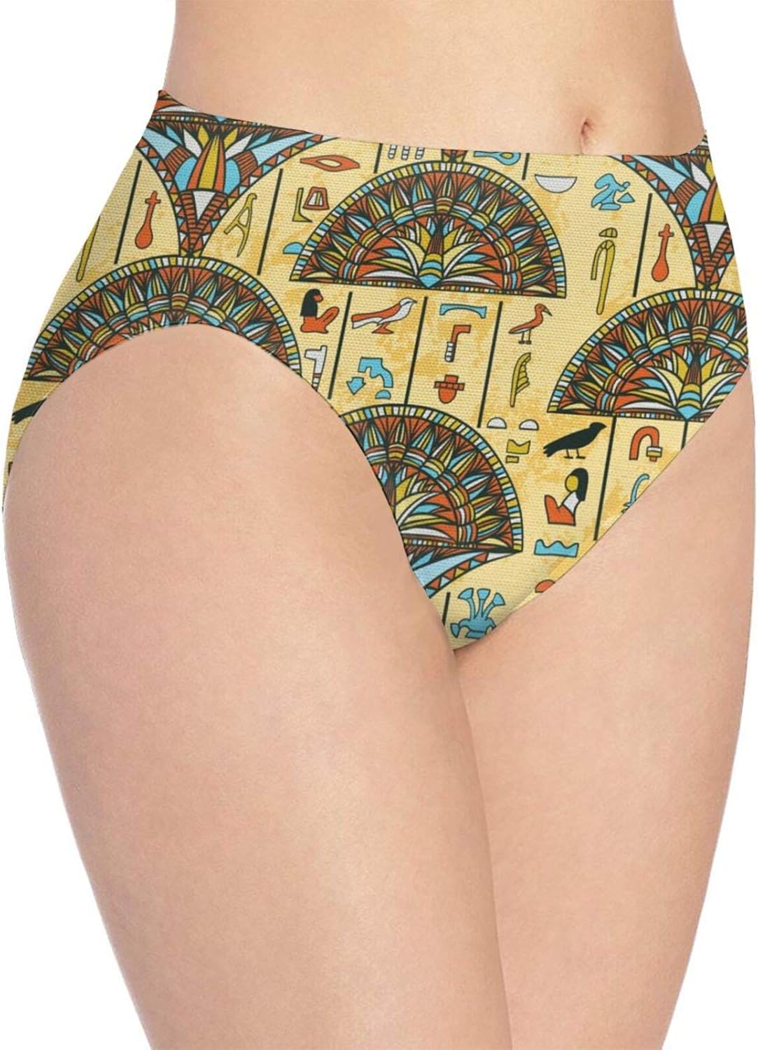Womens Seamless Underwear Egyptian Ethnic Ancient Sexy Briefs Bikini Panties Stretch Underpants