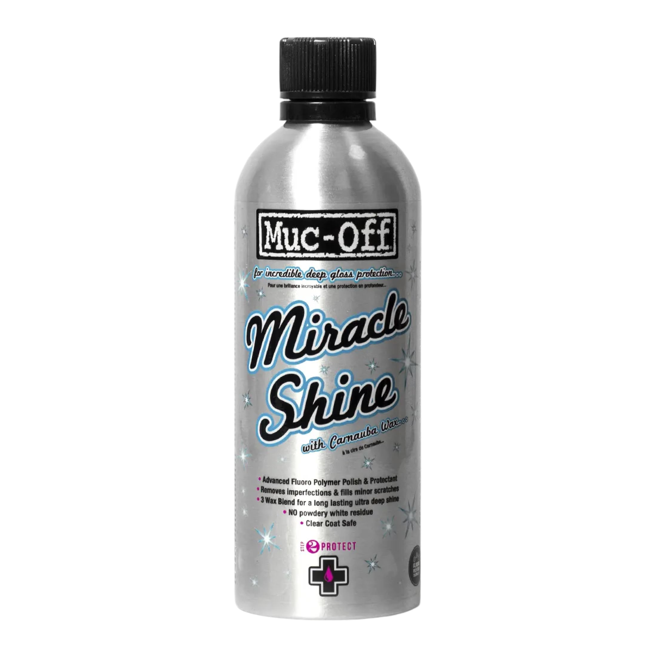 Muc-Off Miracle Shine - Bike and Motorcycle Polish with Carnauba Wax - Removes Imperfections, Repels Water and Reduces Cleaning Time - 500ml
