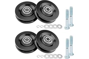 ATRACYPART Roofing Hoist Carriage Wheel Kit, Compatible With TranzSporter TP250 TP400 & LH200 LH2000 Roofing Elevators, Replaces Part# 90040, Heavy Duty Carbon Steel, 4 Sets