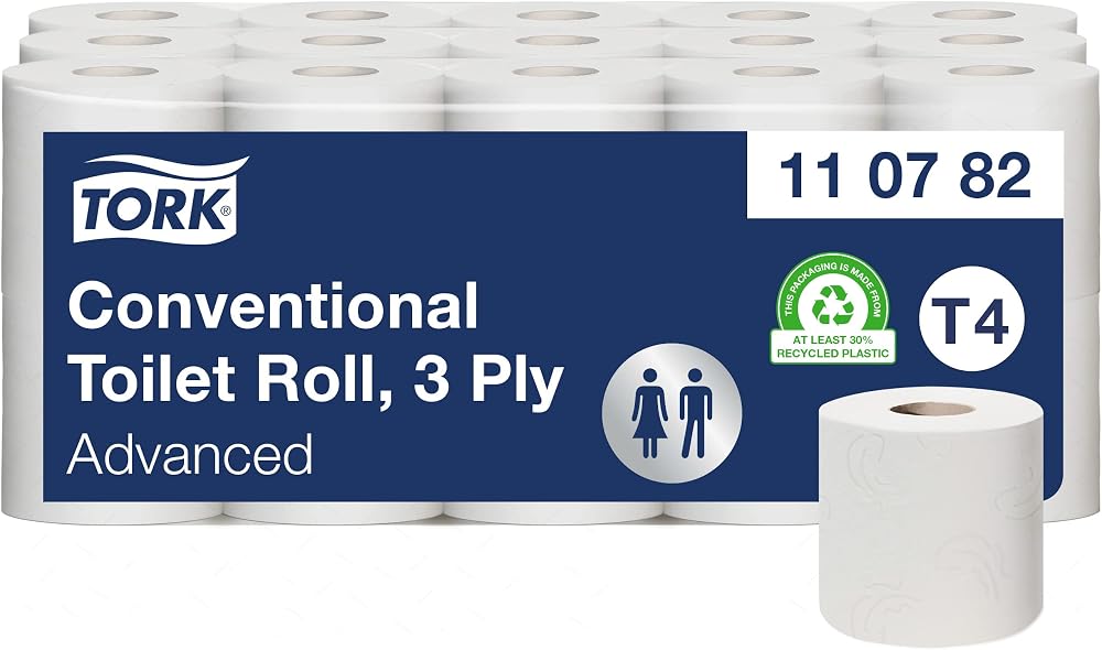 Tork 110782 Extra Soft 3-Ply Toilet Rolls T4 30 x 250 sheets