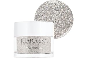 Kiara Sky Long Lasting Nail Dip Powder Silver Tones 1 oz, Feelin Nutty