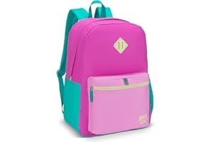 Roots Teen Lightweight Backpack — Made from Recycled Polyester with 15.6" Laptop Compartment, Rain Flap, Bottle Pocket, Refle