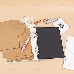 AUEAR, 4 Sets Paper Divider Index Page Tab Cards 4