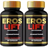 Eros Lift Capsules, Official ErosLift Supplement Pills - Maximum Strength, All Natural Formula for Energy, Stamina and Performance, Premium Eros Lift Health Support Reviews (2 Pack)