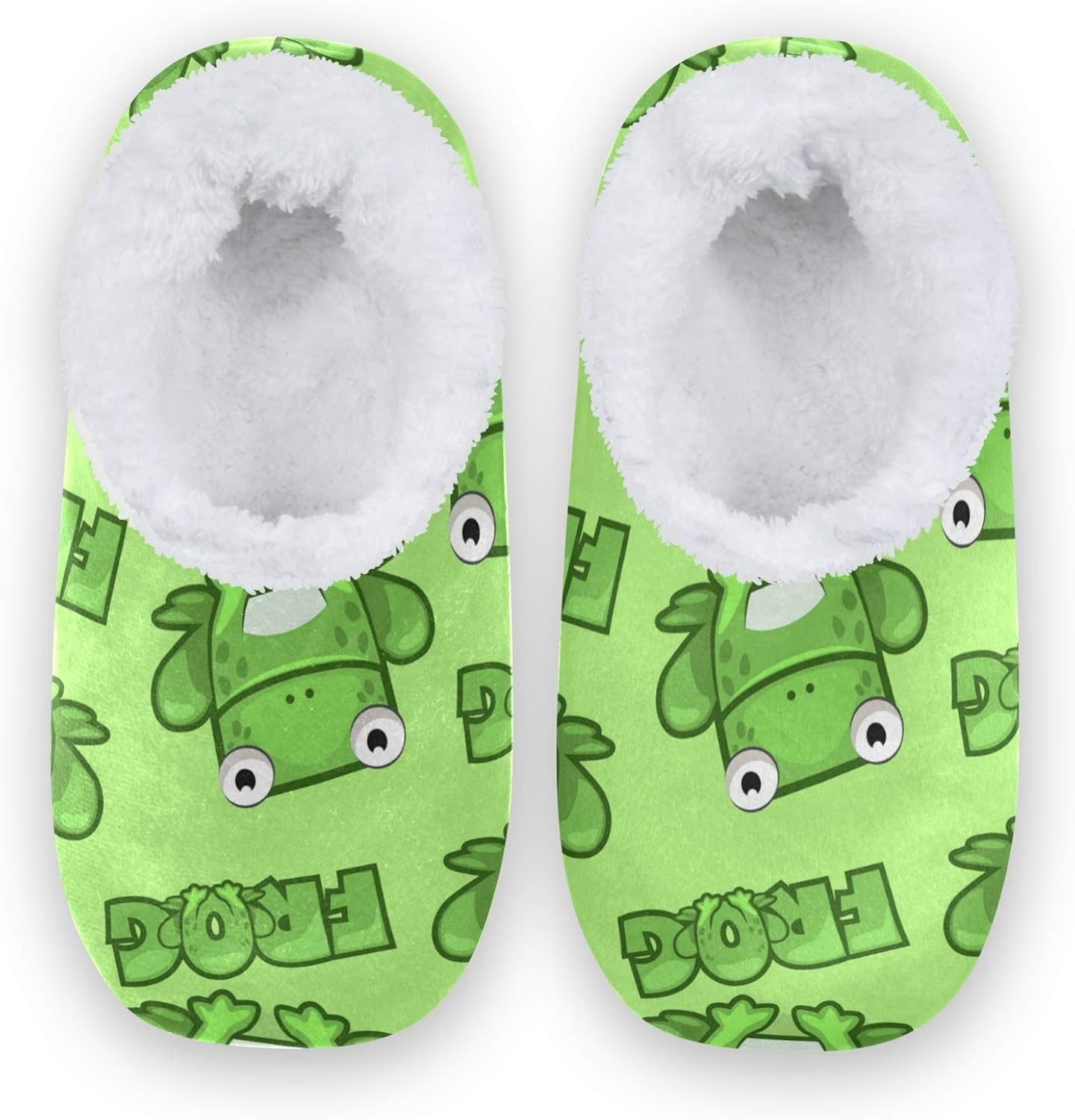 NOVTO Cute Cartoon Animal Frog House Slippers AntiSlip