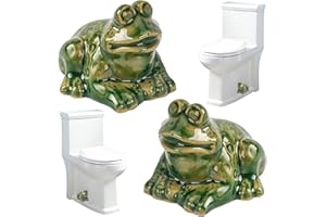 TAGYSH Toilet Bolt Caps, Toilet Bolt Covers Decorative, 2 Pack of Cute Frogs Toilet Screw Cover Caps, Easy to Install Bathroom Decoration, Suitable for Most Toilets Bolt
