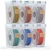 YOOPAI Filament Storage Box - 6 Pack Filament Container for 3D Printing Sealing and Protection - Portable Storage Box with Desiccants&amp;Label for Home&amp;Office,Water-Proof and Dust-Proof 4.0L(9.03*8*3)