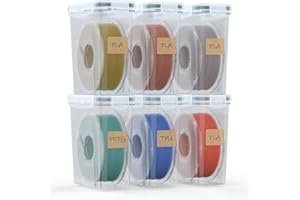 YOOPAI Filament Storage Box - 6 Pack Filament Container for 3D Printing Sealing and Protection - Portable Storage Box with Desiccants&Label for Home&Office,Water-Proof and Dust-Proof 4.0L(9.03*8*3)