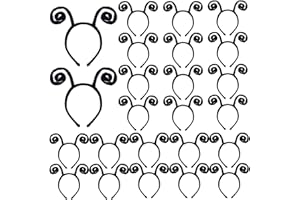 Coopay 24 Pack Butterfly Antenna Headband Snail Headband Alien Hairband Butterfly Hair Accessories Black Velvet Hairband for Halloween Party Costume Cosplay Dress Up Pretend Play Accessory