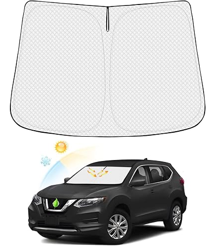 ULROLIT Custom Fit Windshield Sun Shade For Nissan Rogue (2021-2024, 3rd Gen) - Foldable Heat & UV Blocker, Reflective Sunshade With Storage Bag - View #6
