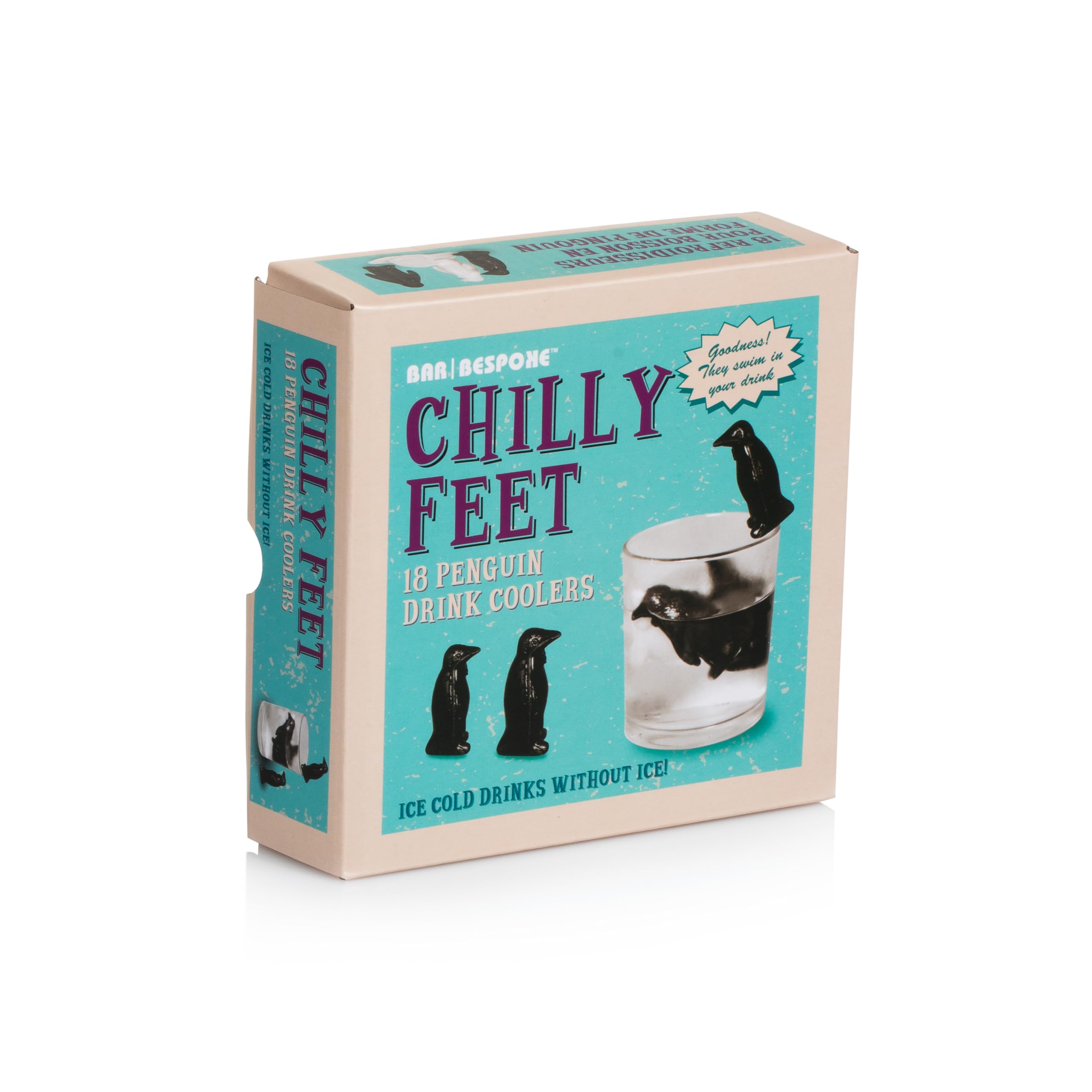 Bar Originale Chilly Feet Drink Ice Coolers Cube shapped Penguins