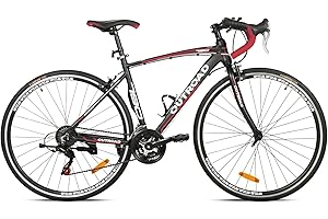 Betterland 14/21 Speed Road Bike, 700C Wheel Road Commuter Bicycle with Dual Disc/V Brakes, Light Aluminum Alloy Frame, Adult Faster Racing Bike for Men and Women