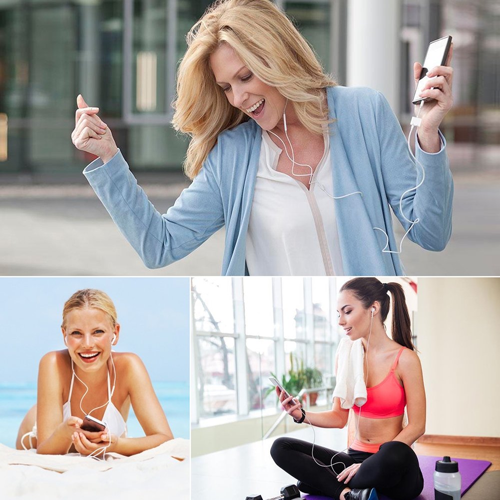 IPhone 8 Lightning Adapter Headphone Jack For 3.5mm Headphone Audio Adapter 2A Quick Charge Earphones Splitter - Compatible With IOS 11 （No Calling Feature Or Data Transfer Abilityi ）phone dongle