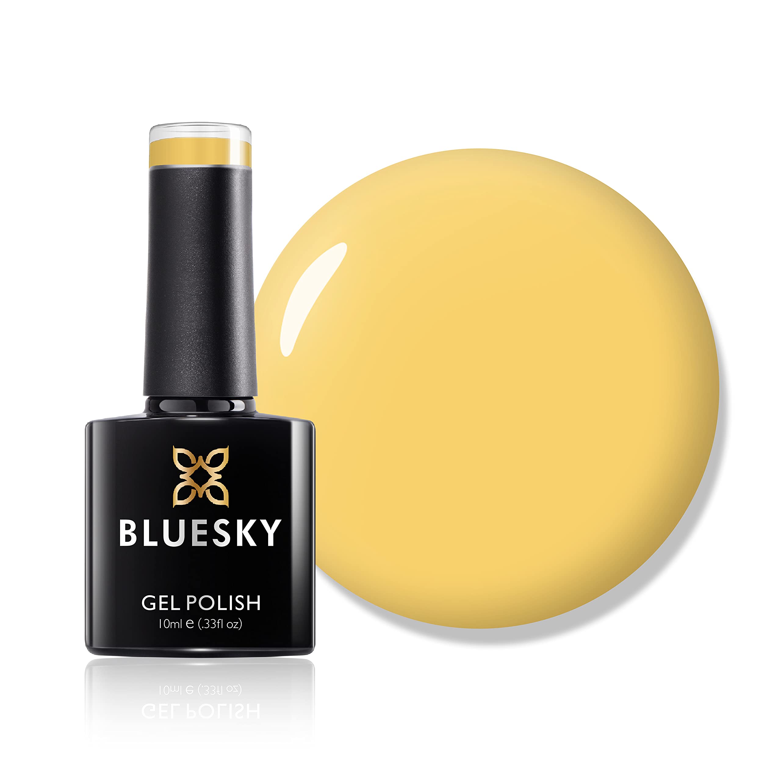 Bluesky Gel Nail Polish, Pastel Yellow A115, Long Lasting, Chip Resistant, 10 ml (Requires Drying Under UV LED Lamp)