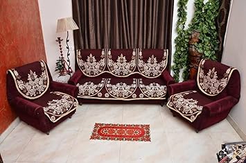 m gs real decor Midha Groups Cotton Sofa Cover -Set of 6