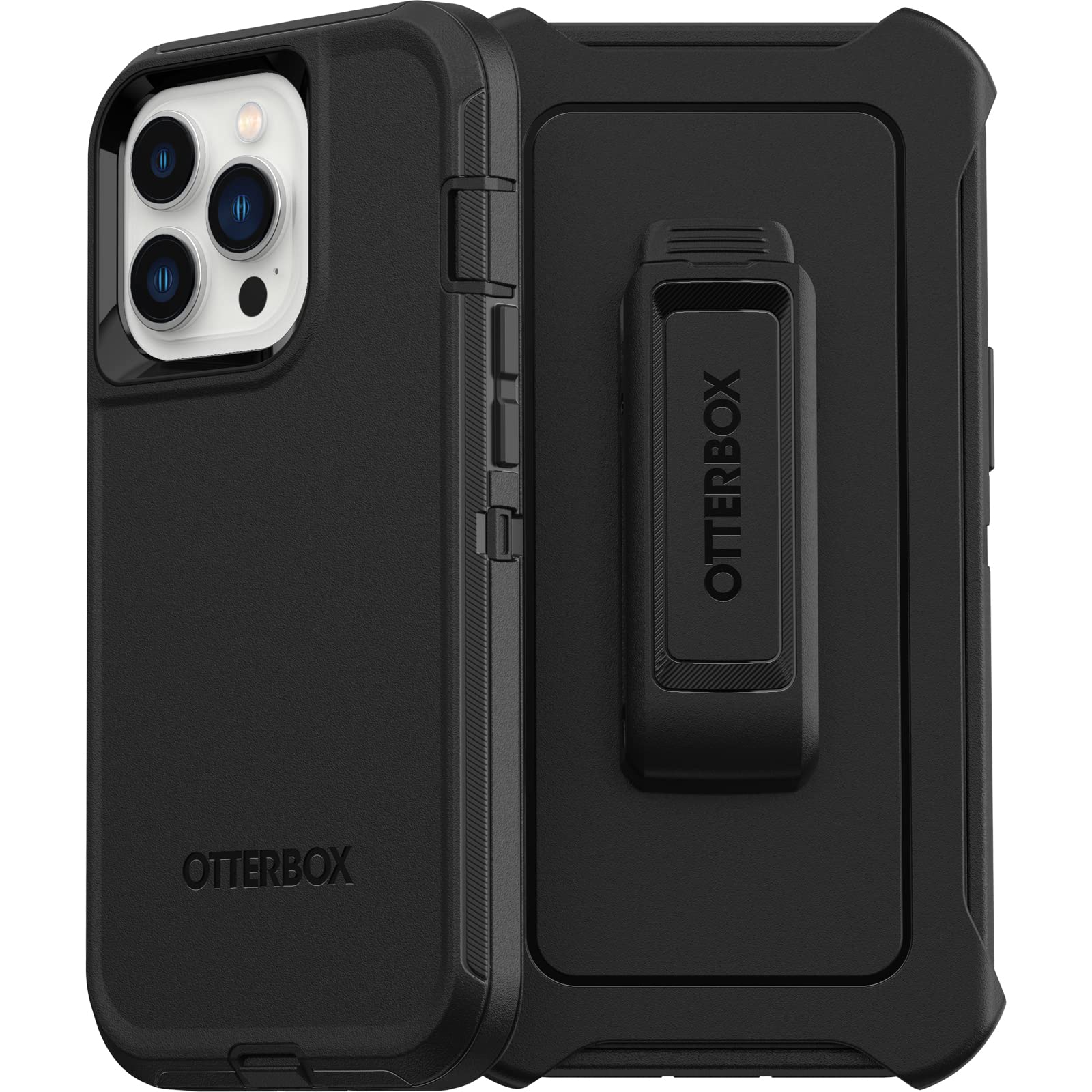 OtterBox Defender Case for iPhone 13 Pro, Shockproof, Drop Proof, Ultra-Rugged, Protective Case, 4x Tested to Military Standard, Black, No Retail Packaging