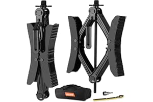 OULEME RV Tire Stabilizer, X-Shaped Wheel Chock for Dual Axle Travel Trailer Camper, Anti-Move Tandem Wheel Wedge, 2 Pack